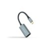 Conversor USB-C a DisplayPort 8K Aluminio  15 cm  Gris