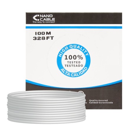 CABLE RED RJ45 CAT.5E UTP RIGIDO AWG24  100 M