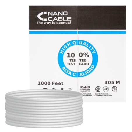 CABLE RED RJ45 CAT.5E UTP RIGIDO AWG24  305 M