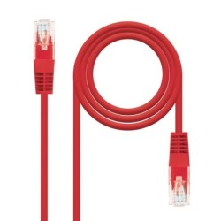 Cable Red Latiguillo RJ45 CAT.6 UTP AWG24  Rojo  25 cm