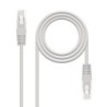 Cable de red latiguillo RJ45 Cat.6 UTP AWG24  Gris  1.5m