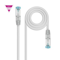 Cable de Red Cat.7 600MHZ LSZH SFTP PIMF AWG26  Gris  50 cm