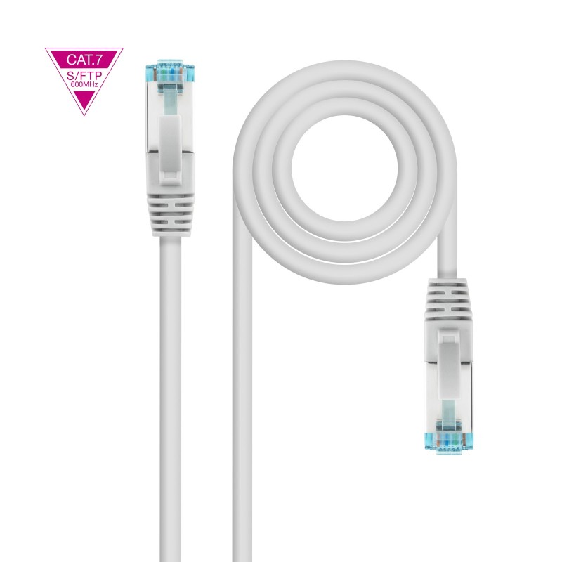 Cable de Red Cat.7 600MHZ LSZH SFTP PIMF AWG26  Gris  1.5 m