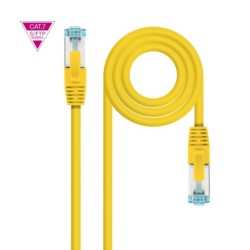 Cable de Red Cat.7 600MHZ LSZH SFTP PIMF AWG26  Amarillo  2 m