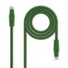 Cable de red latiguillo RJ45 LSZH Cat.6A UTP AWG24  Verde  0.5m