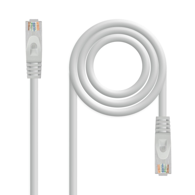 Cable Red Latiguillo RJ45 LSZH CAT.6A UTP AWG24  Gris  25 cm