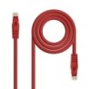 Cable Red Latiguillo RJ45 LSZH CAT.6A UTP AWG24  Rojo  25 cm