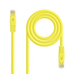 Cable de red latiguillo RJ45 LSZH Cat.6A UTP AWG24  Amarillo  0.5m