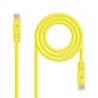 Cable de red latiguillo RJ45 LSZH Cat.6A UTP AWG24  Amarillo  0.5m