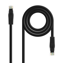 Cable de red latiguillo RJ45 LSZH Cat.6A UTP AWG24  Negro  3.0m