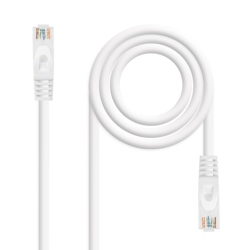 Cable de red latiguillo RJ45 LSZH Cat.6A UTP AWG24  Blanco  3.0m