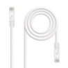 Cable de red latiguillo RJ45 LSZH Cat.6A UTP AWG24  Blanco  3.0m