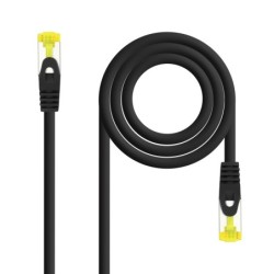 Cable Red Latiguillo RJ45 LSZH CAT.6A SFTP AWG26  Negro  25 cm