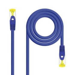 Cable Red Latiguillo RJ45 LSZH CAT.6A SFTP AWG26  Azul  25 cm