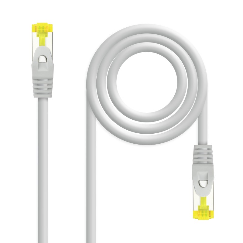 Cable Red Latiguillo RJ45 LSZH CAT.6A SFTP AWG26  Gris  30 cm