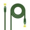 Cable de red latiguillo RJ45 LSZH Cat.6A SFTP AWG26  Verde  1.0 m