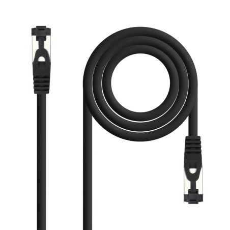 Cable de Red Latiguillo Cat.8.1 2GHz LSZH SSTP AWG26  Negro  30 cm
