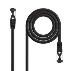 Cable de Red Latiguillo Cat.8.1 2GHz LSZH SSTP AWG26  Negro  1 m