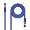 Cable de Red Latiguillo Cat.8.1 2GHz LSZH SSTP AWG26  Azul  1 m