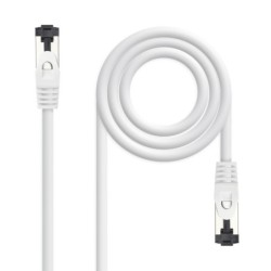 Cable de Red Latiguillo Cat.8.1 2GHz LSZH SSTP AWG26  Blanco  2 m