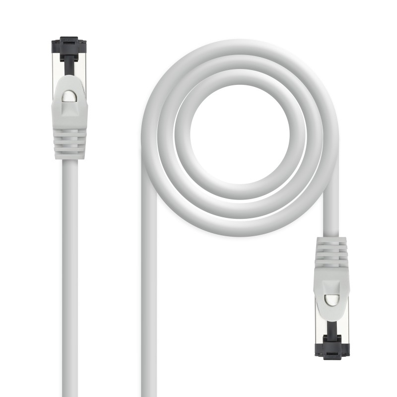 Cable de Red Latiguillo Cat.8.1 2GHz LSZH SSTP AWG26  Gris  10 m