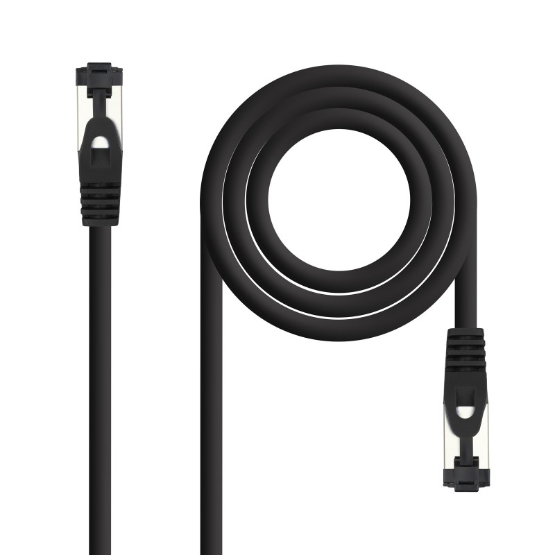 Cable de Red Latiguillo Cat.8.1 2GHz LSZH SSTP AWG26  Negro  10 m