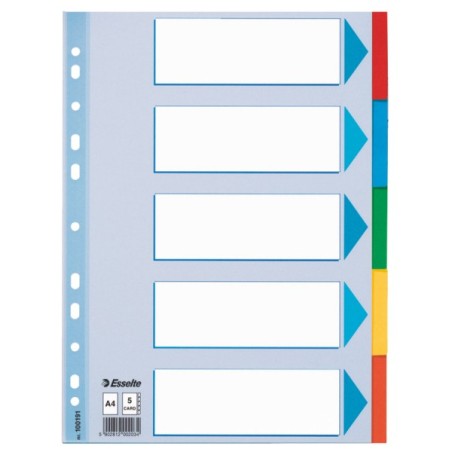 100191 lengeta de ndice Separador en blanco con pestaa Caja de cartn