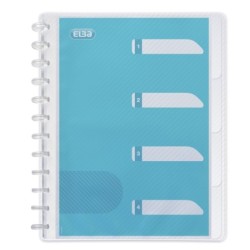 100205613 carpeta de cartn A4 Azul  Transparente