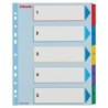 100207 lengeta de ndice Separador numrico con pestaa Caja de cartn Multicolor