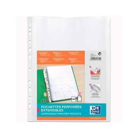 ELBA FUNDA MULTITALADRO 11 PP CRISTAL A4 200 MICRAS GRAN CAPACIDAD EXTRA BLISTER -10U-