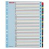 100210 lengeta de ndice Separador numrico con pestaa Caja de cartn Multicolor