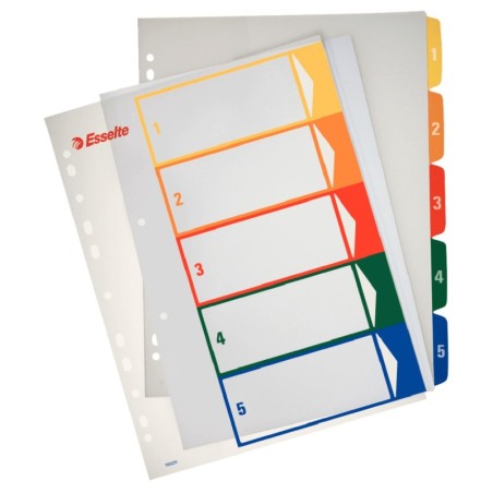 2700 Separador numrico con pestaa Polipropileno (PP) Multicolor