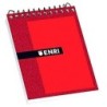 ENRI BLOC ESPIRAL 80 HOJAS 4X4 TAPAS DURAS 8 APAISADO COLOR ROJO -10U-