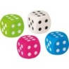 Wrfel goma Azul  Verde  Rosa  Blanco 4 pieza(s)