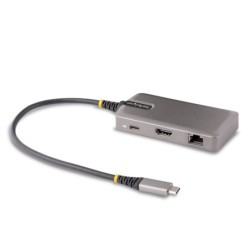 Adaptador Multipuertos USB-C - Docking Station USB Tipo C HDMI 4K60 - Hub Ladrn USB 3.0 de 2 Puertos - Entrega de Alimentacin PD