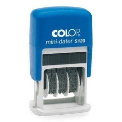COLOP SELLO PRINTER S120 4MM FECHA CATALN AZUL/AZUL