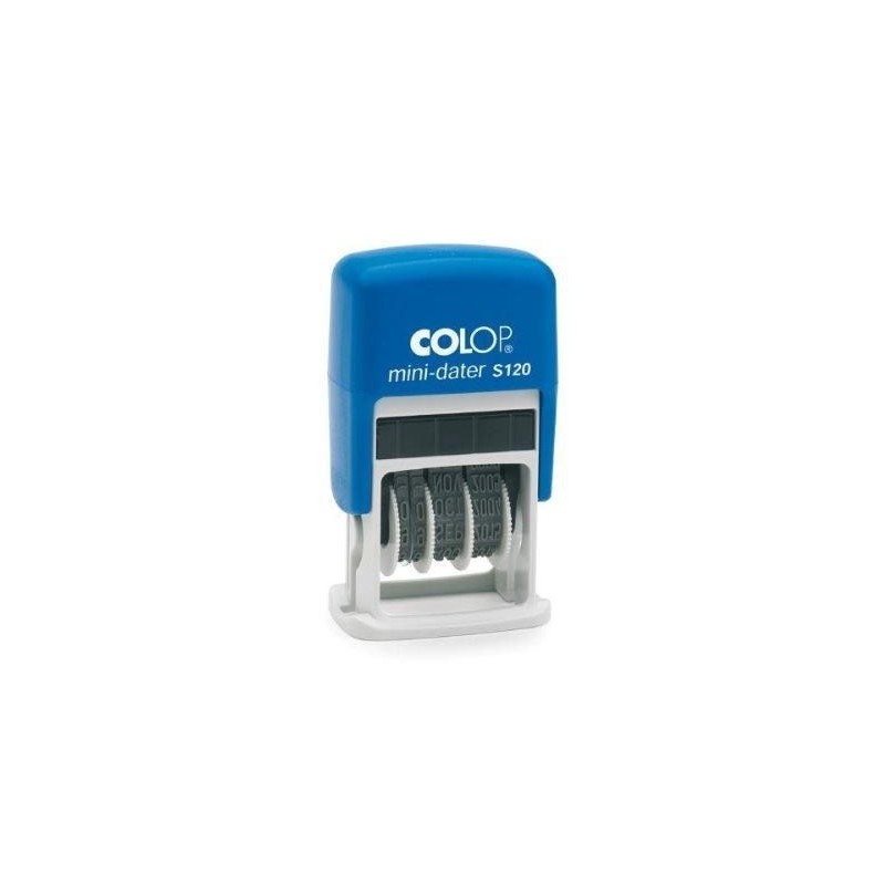COLOP SELLO PRINTER S120 4MM FECHA CATALN AZUL/AZUL