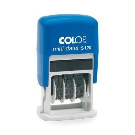 COLOP SELLO PRINTER S120 4MM FECHA CATALN AZUL/AZUL