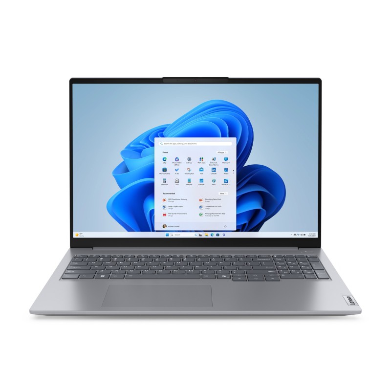 ThinkBook 16 G7 ARP AMD Ryzen 5 7535HS Porttil 40 6 cm (16") WUXGA 16 GB DDR5-SDRAM 512 GB SSD Wi-Fi 6 (802.11ax) Windows 11 Pro