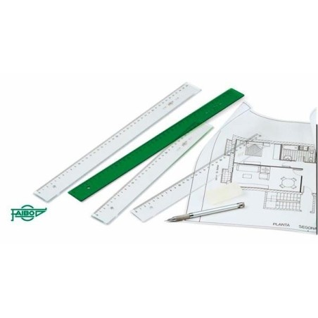 FAIBO REGLA 40 CM VERDE