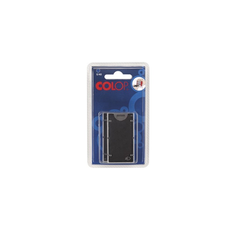 BLISTER 2 ALMOHADILLAS E/15 AZUL COLOP 107252