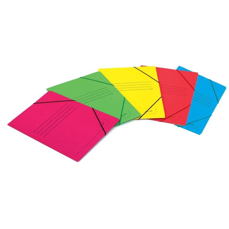 Carpeta cartn 500 gr. folio goma con solapa color amarillo 1085AM