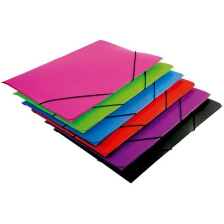 Carpeta de Gomas y Solapas Polipropileno F Color Rojo