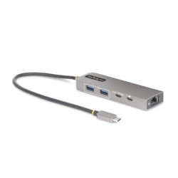 Hub USB-C de 3 Puertos con Red Ethernet de 2 5Gbps y Entrega de Alimentacin PD de 100W de Paso - USB 3.2 10Gbps - Ladrn de 2 Pue
