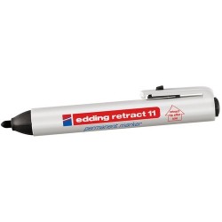 ROTUL.EDDING RETRACT 11 NEGRO - Pack de 10 unidades