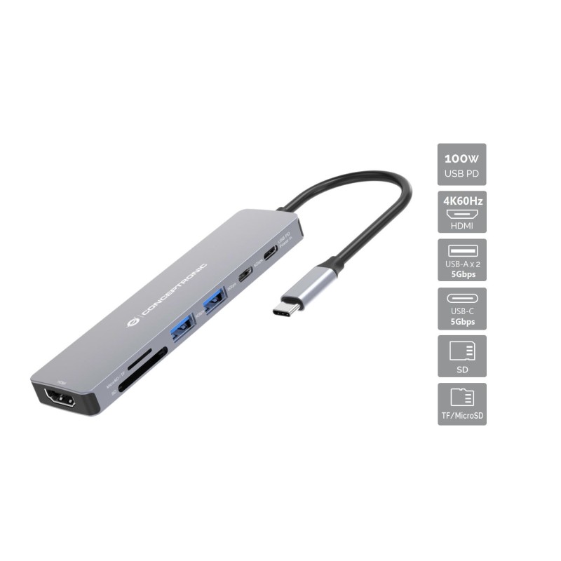 DONN28G Almbrico USB 3.2 Gen 1 (3.1 Gen 1) Type-C Gris