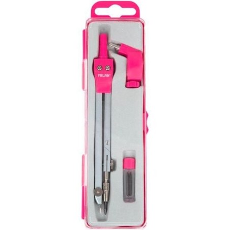 MILAN COMPS UNIVERSAL CON PATA ARTICULADA + ADAPTADOR + 2 MINAS SERIE ACID ROSA