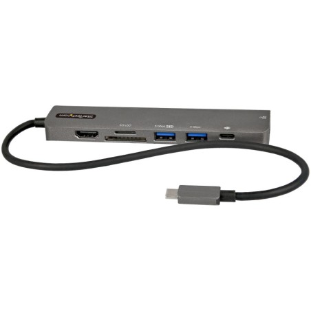 Docking Station USB-C a HDMI 4K60 100W - Adaptador Multipuertos USB Tipo C - Red Ethernet Gigabit - PD 100W - Carga de Porttiles