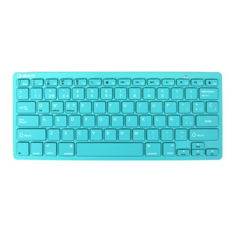 Teclado Wireless Inalmbrico Colors edition Turquesa
