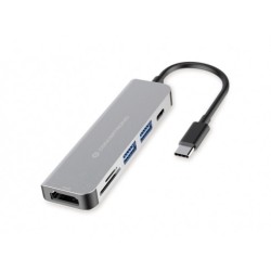 DONN02G base para porttil y replicador de puertos USB 3.2 Gen 1 (3.1 Gen 1) Type-C Aluminio